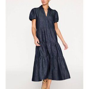 Brochu Walker Havana Indigo Denim Dress Size Small
